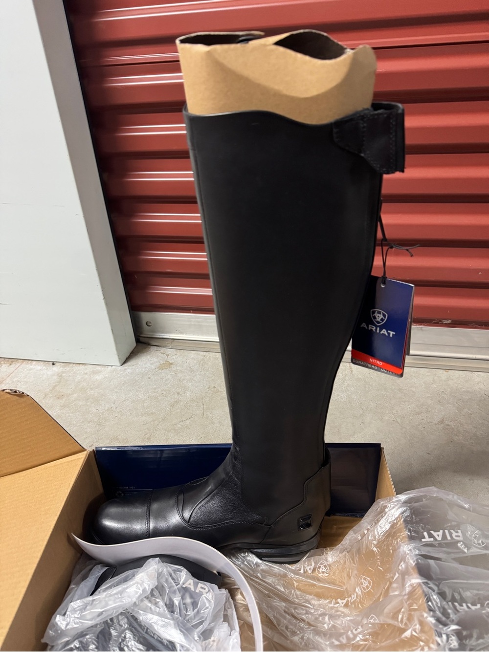 Ariat Black Men's Over-the-Knee Leather Riding Boots